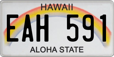 HI license plate EAH591