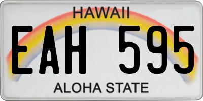 HI license plate EAH595