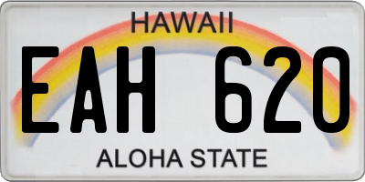 HI license plate EAH620