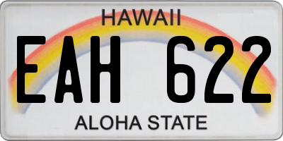 HI license plate EAH622