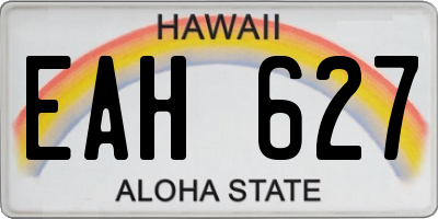 HI license plate EAH627