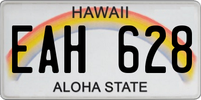 HI license plate EAH628