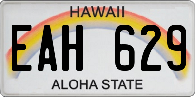 HI license plate EAH629