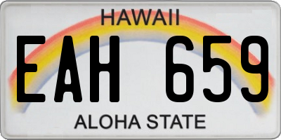 HI license plate EAH659