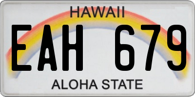 HI license plate EAH679