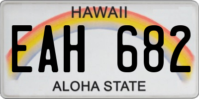 HI license plate EAH682