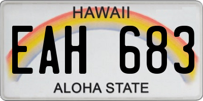 HI license plate EAH683