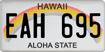 HI license plate EAH695