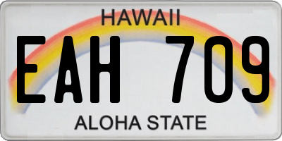 HI license plate EAH709