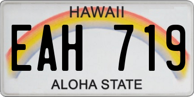 HI license plate EAH719