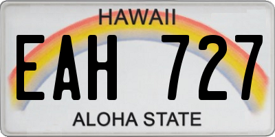 HI license plate EAH727