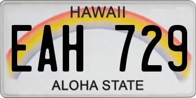 HI license plate EAH729