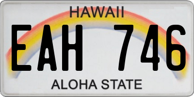 HI license plate EAH746