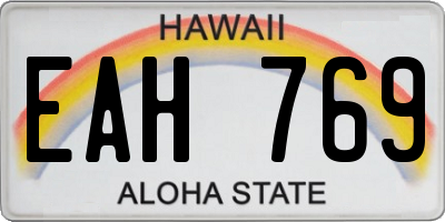 HI license plate EAH769