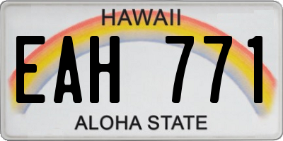 HI license plate EAH771