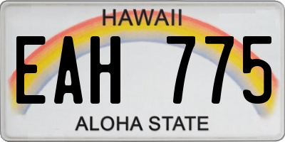 HI license plate EAH775