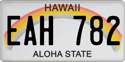 HI license plate EAH782