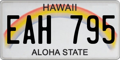 HI license plate EAH795