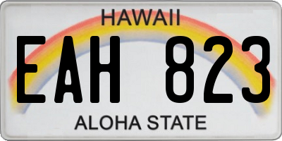 HI license plate EAH823