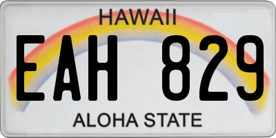 HI license plate EAH829