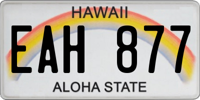HI license plate EAH877