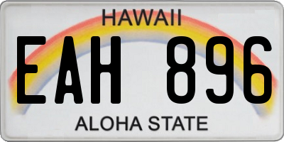 HI license plate EAH896