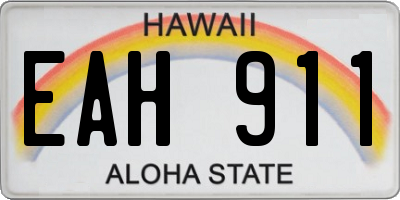 HI license plate EAH911