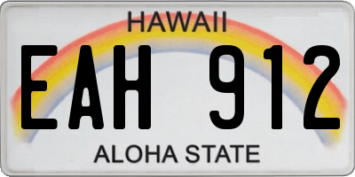 HI license plate EAH912