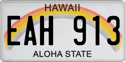 HI license plate EAH913