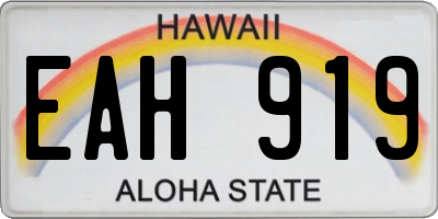 HI license plate EAH919