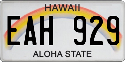 HI license plate EAH929