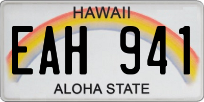 HI license plate EAH941