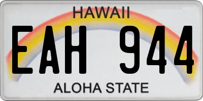 HI license plate EAH944