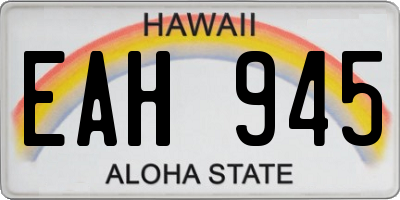 HI license plate EAH945