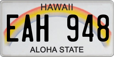 HI license plate EAH948