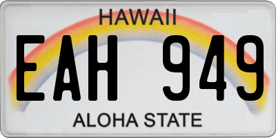 HI license plate EAH949