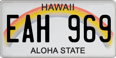HI license plate EAH969