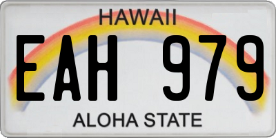 HI license plate EAH979