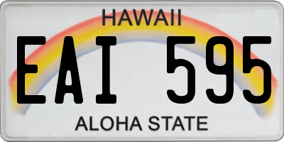 HI license plate EAI595