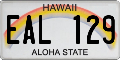 HI license plate EAL129