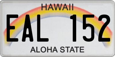 HI license plate EAL152