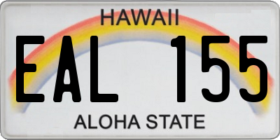 HI license plate EAL155