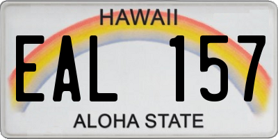 HI license plate EAL157