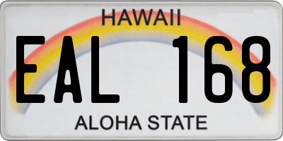 HI license plate EAL168