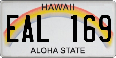 HI license plate EAL169