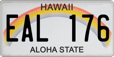 HI license plate EAL176