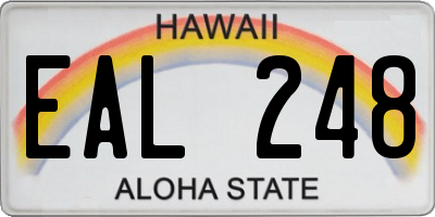 HI license plate EAL248