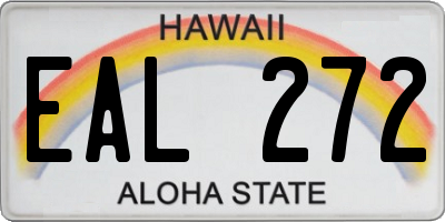 HI license plate EAL272