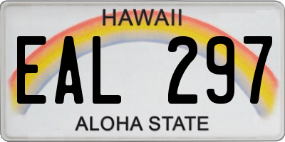 HI license plate EAL297