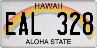 HI license plate EAL328